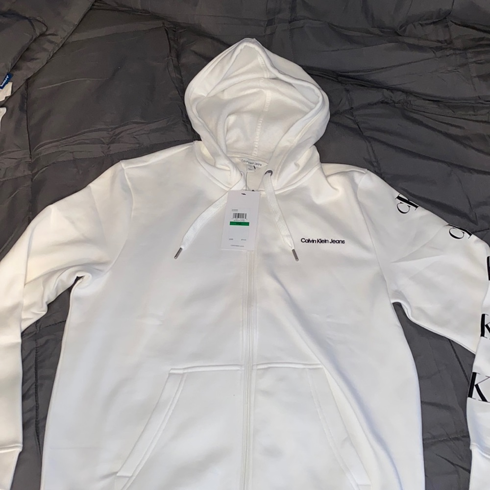 White, Calvin Klein Jeans Hoodie